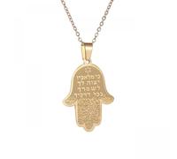 Generico Collana per uomini, Mani con Scritture incise Collana per uomini Donne Gioielli da preghiera