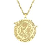 Generico Collana vintage con pendente Zeus Mitologia greca Cielo Dio del Tuono Giove Gioielli greci antichi per uomini e donne Accessori
