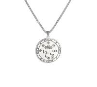 Generico Collana vintage per uomini Arcangelo Azrael Sigillo Angelo della Morte Pendente della Cabala Collana Amuleto Gioielli