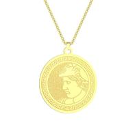 Generico collane da donna, ciondolo fatto a mano di Alessandro Magno Collana di monete greche antiche gioielli greci con pendente tetradrachmon