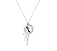 Generico collane da donna, collana commemorativa con ala d'angelo con cuore per donne collo per donne collo con amuleto di ricordo Cordoglio per il lutto