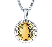 Generico Collane da donna, Collana pendente di San Cristoforo per uomini Accessori religiosi per donne Medaglione Gioielli cristiani Amuleto regali