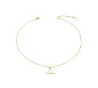 Generico Collane da donna, conchiglia bianca imitazione coda di sirena, bellissima collana pendente Lucky Gift per la fidanzata