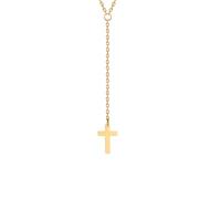 Generico Collane da donna, pendente a croce, collana lunga, catena di collo color oro per donne, gioielli crocifissi cristiani Regalo