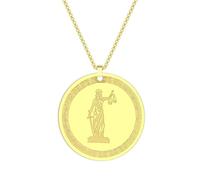 Generico collane da donna, Themis Titaness della Legge e dell'Ordine Divino Amuleto Pendente Collana Donne Regalo Gioielli