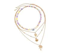 Generico Collane da Spiaggia per Donne,Catena Clavicola a Stella Marina - Collana Regolabile Impermeabile alla Moda per Matrimoni Compleanni Dame d'Onore Abiti Casual Vacanze Indossabile Quotidiano