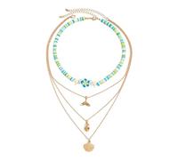 Generico Collane da Spiaggia per Donne - Catena Con Pendente Stella Marina,Regolabile Impermeabile alla Moda per Vacanze Sposa Matrimonio Compleanni Casual Prom