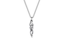 Generico collane femminili, collane esagonali con pendenti a stella di spine per uomini e ragazzi, collane con pendenti irregolari in metallo argento, gioielli di moda hip hop