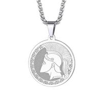 Generico collane femminili, Il dio della guerra greco antico - Collana Ares per uomini donne Elmo spartano da guerra greca Ciondolo collo Amuleto maschile