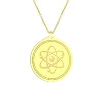 Generico Collane femminili, simbolo della conoscenza e della scienza Collana con pendente atomico per donne uomini molecole chimiche con amuleto con collo amuleto