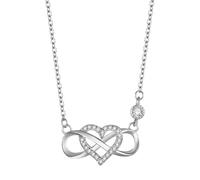 Generico Collane Infinity a Cuore per Donna Gioielli da Collo