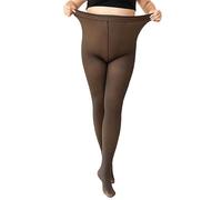 Generico Collant Donna Collant Termici Donna Leggings sotto la Gonna Termici Extra Caldi con Fodera in Pile - Ideali per Neve, Città E Outdoor - Elasticizzati E Confortevoli