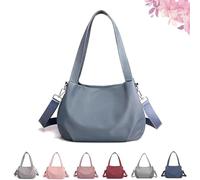 Generico Collectale - Body Light and Versatile Casual Bag, Nylon Waterproof Shoulder Crossbody Bag with Multi-Pockets, for Women Daily (Light-Blue)