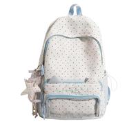 Generico College Backpack Student - Nylon PVC Bookbag | Laptop School Bag | Cute School Bag - Lightweight Nylon | Spacious Laptop Backpack | Outdoor Travel For Teens Classes Hiking
