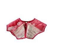 Generico Colletto Falso Rimovibile 1 Scialle Piccolo Con Spalline E Sciarpe Al Collo Per Le Donne Con Prendisole Rosso