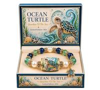 Generico Collezione di bracciali Ocean Guardian, bracciale con ciondoli a forma di animali marini, gioielli a tema oceano, regalo ispirato al mare per gli amanti dell'oceano (#A)