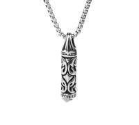Generico collier homme, le pendentif Wild rétro à six branches minimaliste à six branches pendentif balle personnalité féminine