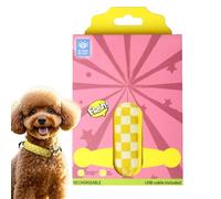 Generico Collo per Cani Riflettente, Collare Ricaricabile a LED per Cuccioli, Design Riflettente Luminoso per Passeggiate Notturne e Campeggio al Buio per Animali Domestici