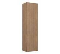 Generico Colonna bagno sospesa cm 45x170x38 con 3 ante soft close e accessorio interno - Made in Italy (Rovere Naturale)