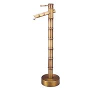 Generico Colonna d'Acqua Antica in bambù con Rubinetto in Rame - Rubinetto antigelo da Esterno da 69,5 cm per Giardino, Cortile e Decorazione paesaggistica, Perfetto per l'estetica del Giardino