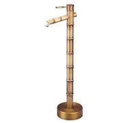 Generico Colonna d'Acqua da Giardino in Rame Anticato, Design in bambù Indipendente da 27 Pollici, idrante Decorativo da Giardino con Rubinetto antigelo, Fontana Resistente montata a Pavimento