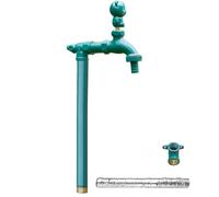 Generico Colonna d'Acqua da Giardino Interamente in Rame, Rubinetto idrante antigelo Indipendente per irrigazione e Lavaggio, Soluzione di irrigazione per Esterni Verde da 40 cm (16 Pollici)