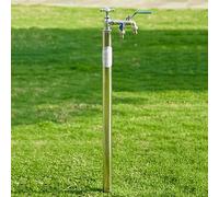 Generico Colonna d'Acqua da Giardino per Esterni con valvola di Scarico, Rubinetto Resistente al Freddo, Rubinetto da 31 Pollici per irrigazione, Lavaggio Auto e annaffiatura dei Fiori - Resistente e