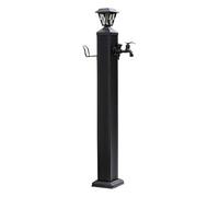 Generico Colonna d'Acqua da Giardino Verticale con Luce Solare - Fontana Indipendente da 45 Pollici e Colonna di irrigazione per Uso Esterno, portatubo antigelo, Perfetta per l'arredamento del giardi
