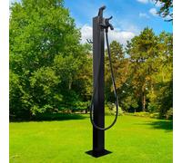 Generico Colonna d'Acqua Esterna Indipendente con Rubinetto antigelo, Supporto per Tubo Verticale e Pistola a spruzzo - Prolunga per Tubo da Giardino Resistente per Un Facile Accesso all'Acqua