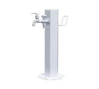 Generico Colonna d'Acqua per Esterni in Acciaio Inossidabile con Resistente portatubo - Ideale per Prato, Giardino e Cortile - Fontana da Giardino Verticale compatta (Piccola)