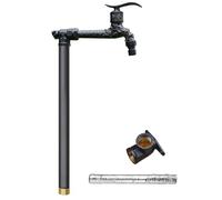 Generico Colonna d'Acqua per Giardino Esterno - Distributore d'Acqua cilindrico da 16 Pollici con Rubinetto in Ottone, idrante antigelo per Giardinaggio Verticale, Finitura Nera, Perfetto per la Cura