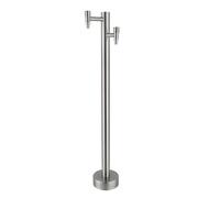 Generico Colonna d'Acqua Verticale da Giardino in Acciaio Inossidabile 304 con Rubinetto - Perfetta per l'irrigazione del Cortile, la Fattoria e Il Lavaggio dei pascoli - Design Resistente in Argento