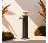 Generico Colonna d'Acqua Verticale da Giardino in Acciaio Inox 304 con Rubinetto e Supporto per Tubo Flessibile, Ideal for Garden, Backyard & Farm Use(72cm/28.3in)