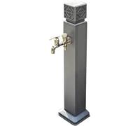 Generico Colonna d'Acqua Verticale per Esterni - Fontana Decorativa con Rubinetto e Porta Tubo, 100 cm (39,4 Pollici), Elegante Fontana per Giardino, Patio e Balcone