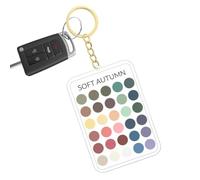 Generico Color Analysis Card, Portable Acrylic Keychain, Summer Clothes Guide, Compact Styling Accessory, Size Universal, for Adults Women Men Styling Makeup Clothes Wedding Graphic Design Routine