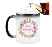 Generico Color Changing Coffee Mug - 300ml Magic Mugs For Mom, Funny Ceramic Tea Cup From Daughter Son, Mother's Day Decorative Novelty Present | Black To White Thermal