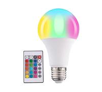 Generico Color Changing Smart LED Bulb | E27 5W RGB Light Bulb With Remote Control | Dimmable Multi-Color LED Bulb For Birthday Parties, Mood Lighting & Home Decor | Smart Lighting Solution