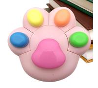 Generico Color Highlighters - Cat Paw Smooth Writing No Bleed, Cute Pastel Aesthetic Markers with Soft Chisel Tip, Kawaii Stationery Set, Fluorescent Student Pen, Journaling Art Supplies for Women