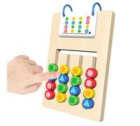 Genérico Color Matching Toys - Double-Sided Wooden Sliding Board Games | Learning Colors | For Road Trip Boys Girls Kids School Travel Classroom Stocking Stuffer