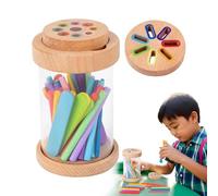 Generico Color Sorting Toys - Colorful Sensory Cup Set Engaging Early Learning Activity Fine Motor Skill Builder Inspired Counting Cups Matching Game Educational Playtime Indoor Tool |