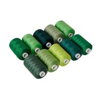 Generico Colore 402 Filo for Cucire a Mano 1000 Iarde Macchina Fai da Te for 10 Set(D)