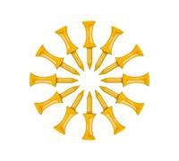 Generico Colored Golf Tees - Unbreakable Golf Tees 10pcs,f Training, Durable Gollf Pegs, Practice Accessories for Golfers, Driving Range Practice Aids, Lightweight Reusable Tee Set for Beginners Pros