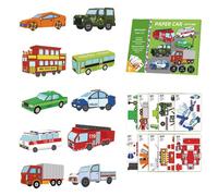 Generico Colorful Paper Craft Kit - DIY Airplane Toy Set for Children, Foldable Aircraft Activity Boys and Girls | Educational Art Supplies Classroom, Home, Playtime