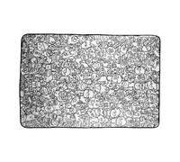 Genérico Coloring Blanket - Creative Craft Sofa Throw, Washable, Vibrant Design, Soft Comfortable Material | DIY Art Blanket, Kids and Family Activity, Preschool Craft, Bedroom