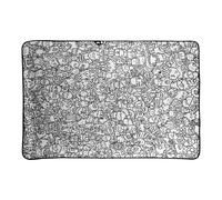 Generico Coloring Blanket | Fleece, 100x150cm, 3 Styles Available | Washable Doodle Art Throw | For亲子 Activities, Stress Relief, Unplug From Phones