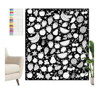 Generico Coloring Blankets Adults - Washable Fabric Throw, Diy Coloring Blanket, Creative Bedding Decor | Relaxing Comfort Accessory For Girl Teen Boys Dad Mom Boyfriend Husband