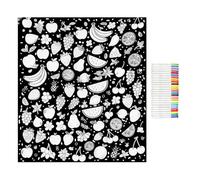 Generico Coloring Blankets for Adults | 47.24x57.09inch Washable Fabric Bedding Decor | DIY Coloring Blanket | for Girl Teen Boys Dad Mom Boyfriend Husband