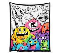 Generico Coloring Blankets for Adults - 59.05 Inches, Reusable Art Mat, Soft Decorative Throw | Colorable Blanket, Creative Drawing Cover for Nursery, Travel, Outdoor, Car, Couch, Bedroom