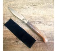 Generico COLTELLO ARTIGIANALE 33 CM pattada SARDEGNA MANICO CORNO di bue lucido lama 15 cm con fodero