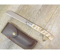 Generico COLTELLO ARTIGIANALE SARDO 23 CM LAMETTA pattada MANICO in CORNO DI MUFLONE personalizzabile art 4